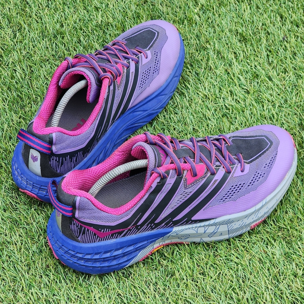 Women's Purple and Pink Running Shoes - Picture 6 of 9
